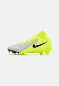 Nike Performance PHANTOM LUNA 2 ACADEMY FG/MG - Firm-ground football boots - metallic silver-coloured/black/volt