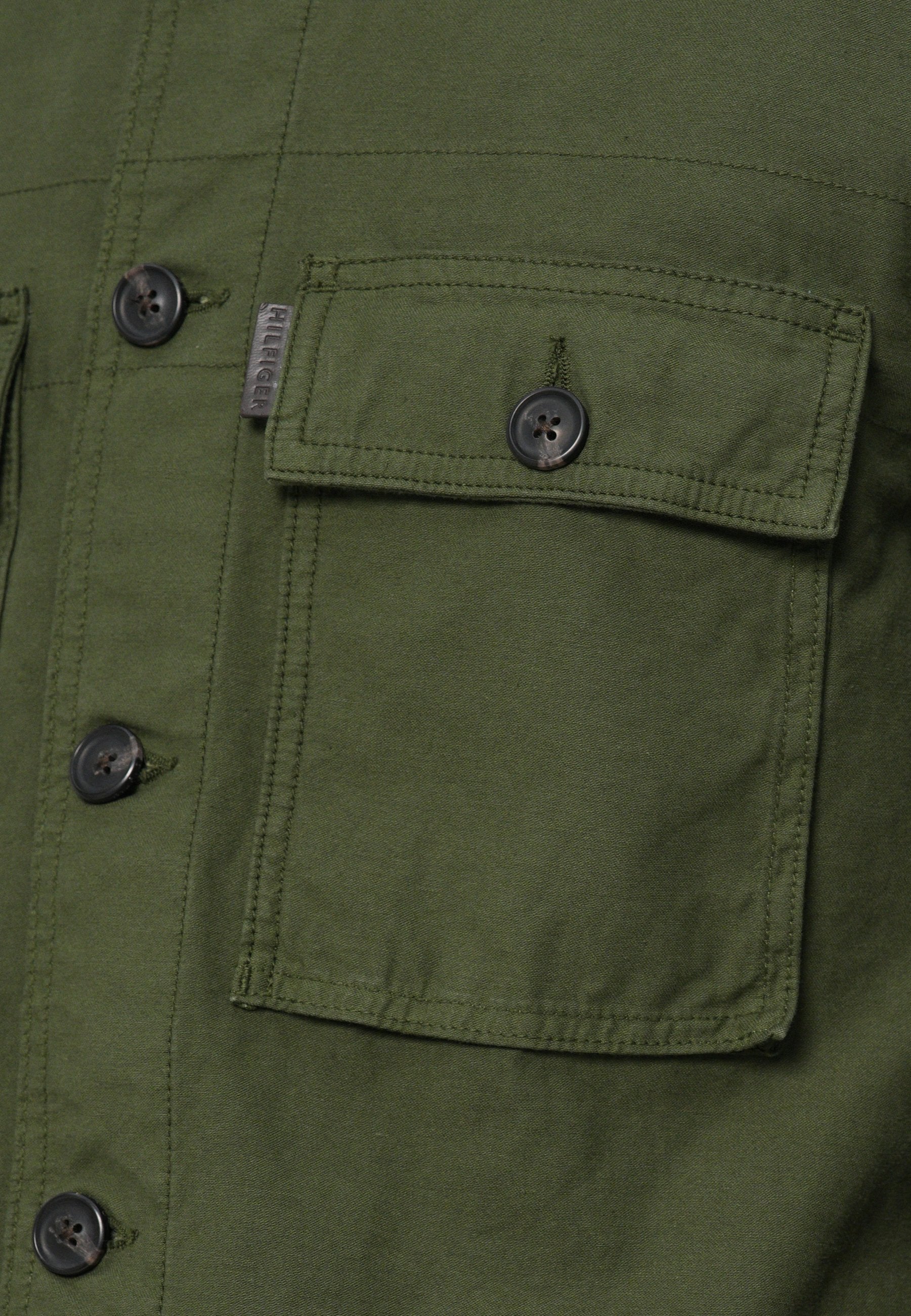 TEXTURED WASHED SATEEN UTILITY SHIRT JACKET Media 6