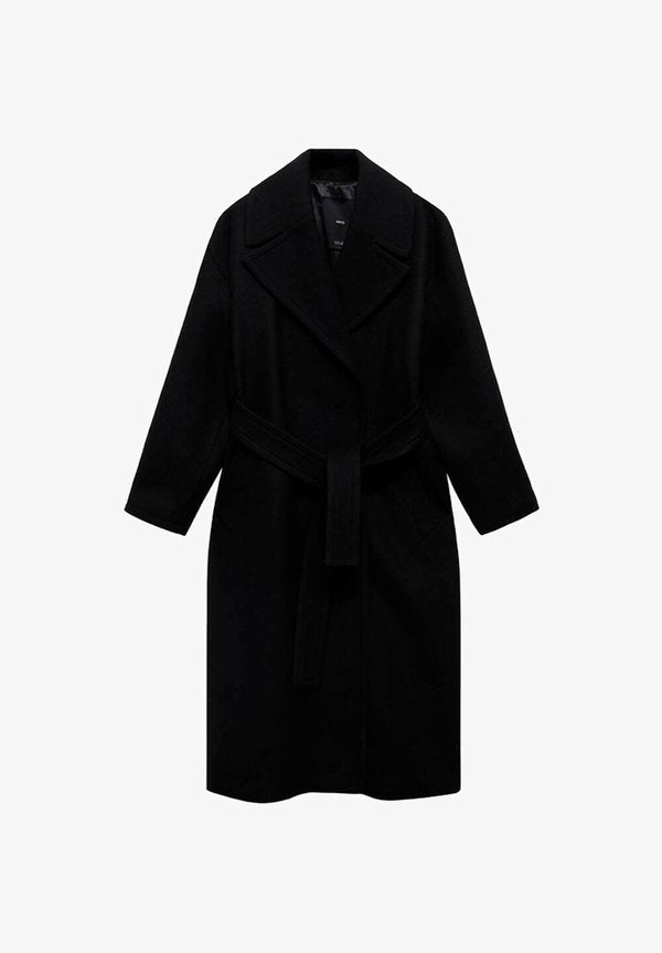 Mango Classic coat - black