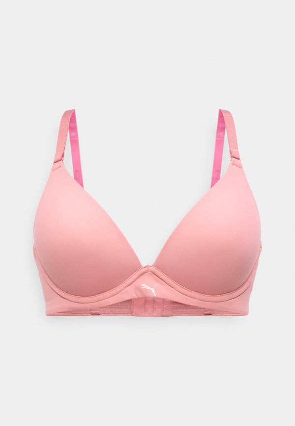 Puma WOMEN SOFT PADDED BRA - Triangle bra - dusty pink