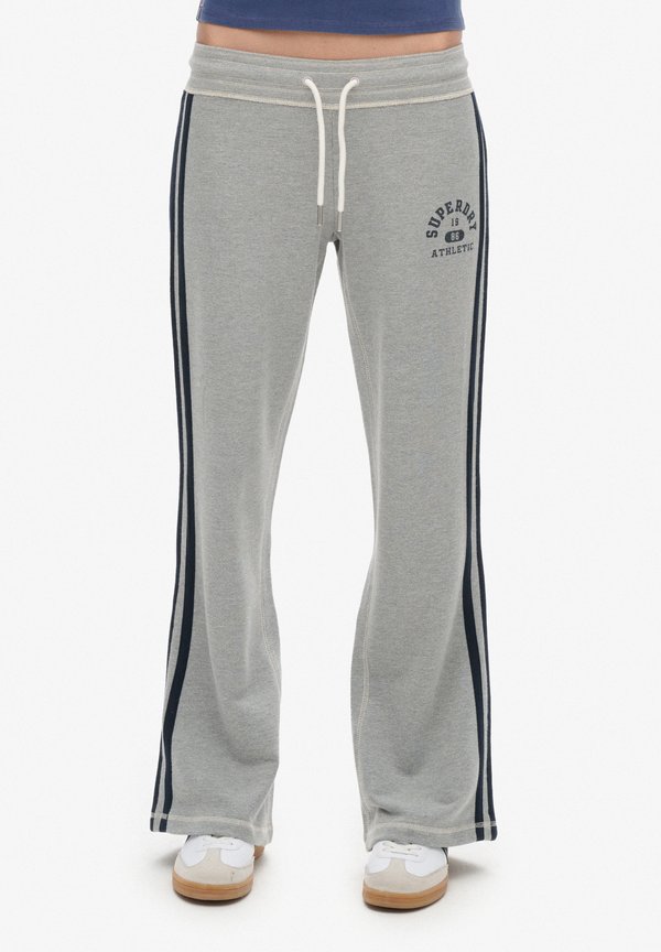 Superdry & Co ATHLETIC ESSENTIALS STRIPE  - Tracksuit bottoms - grey marl