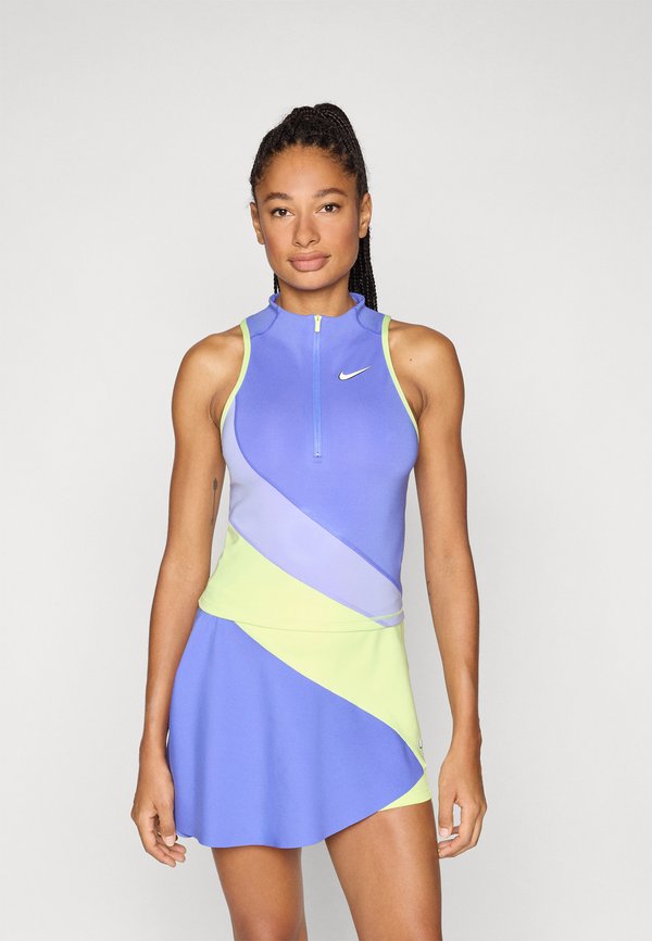 Nike Performance NIKECOURT SLAM TANK - Top - sapphire/light thistle/white