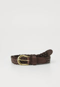 ONLY ONLHANNA BRAIDED BELT - Braided belt - chocolate martini