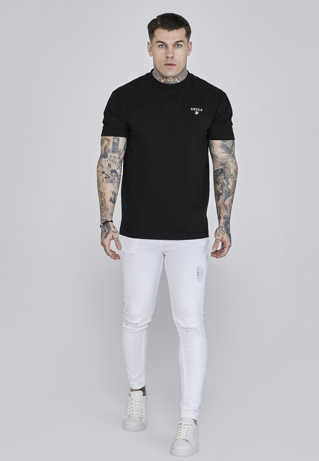 SIKSILK DISTRESSED SKINNY FIT