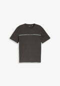 TOM TAILOR T-SHIRT MIT LOGO-PRINT - Print T-shirt - tarmac grey