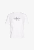 Calvin Klein Jeans HERO CLASSIC MONOLOGO - Print T-shirt - brilliant white