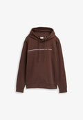 TOM TAILOR MIT LOGO-PRINT - Hoodie - bag brown