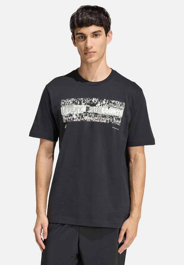 adidas Performance ADIDAS PERFORMANCE STADIUM FANS T-SHIRT LIFESTYLE - TEXTILIEN - T-SHIRTS - Sports T-shirt - schwarz