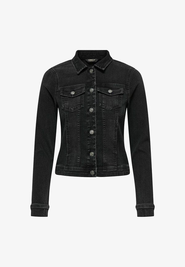 ONLY ONLWONDER JACKET - Denim jacket - washed black
