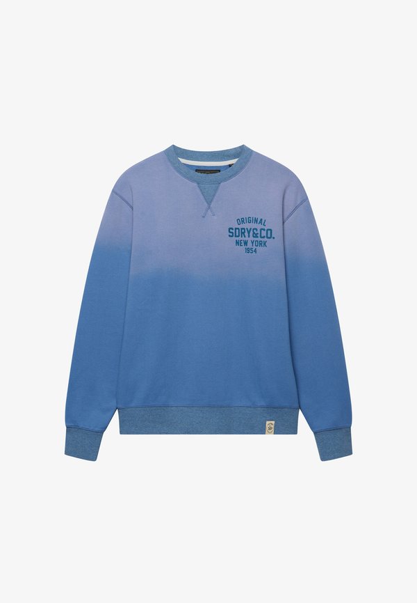 Superdry & Co SUPERDRY BLOCK TEXT CREW NECK SWEATSHIRT.. - Sweatshirt - colony blue