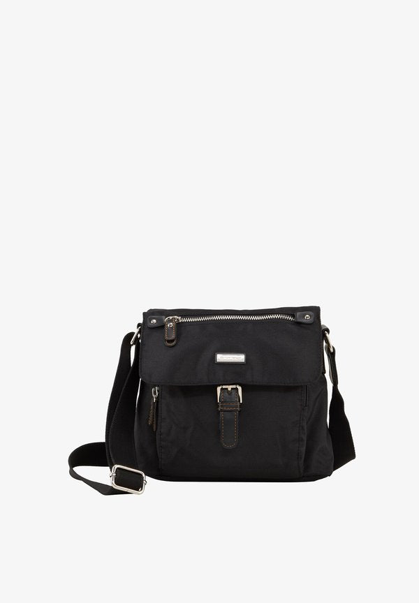 TOM TAILOR RINA ÜBERSCHLAGTASCHE KLEIN - Cross body bag - black
