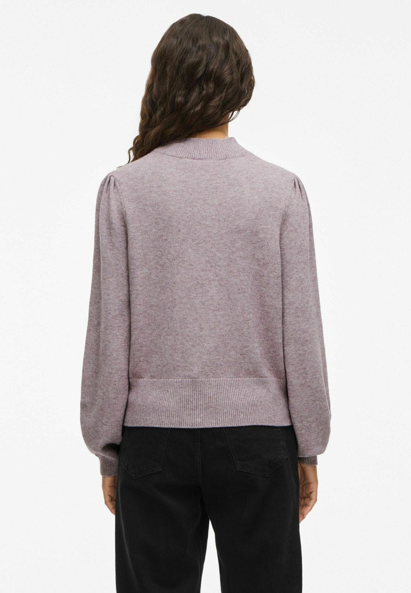 VILA VIRIL TURTLE-NK BALLOON L/S TOP - NOOS