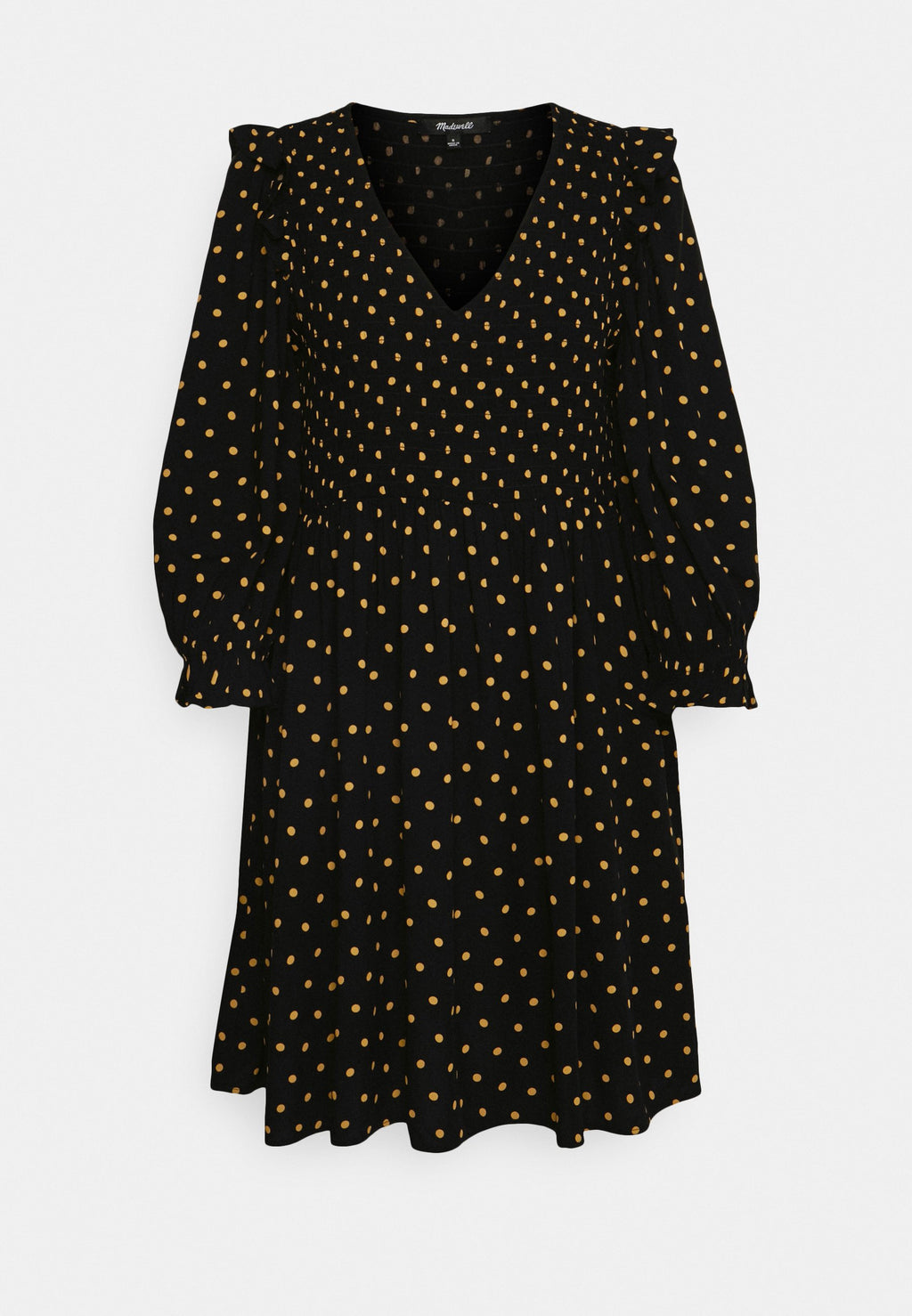 Madewell VNECK SMOCKED BODICE DRESS
