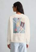 Marc O'Polo DENIM SWEATSHIRT, LSL, FRONT AND BACK PRINT