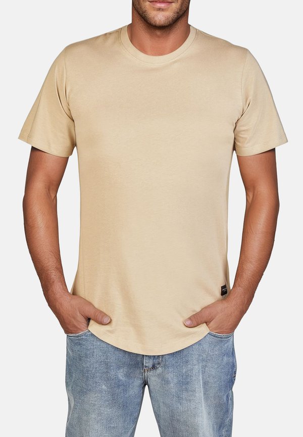 Jack & Jones 3 PACK - Basic T-shirt - pack black white crockery