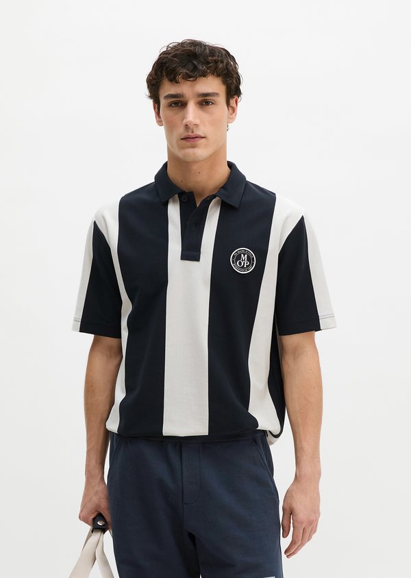 Marc O'Polo MOP CLUB '67 FOOTBALL TRICOT POLO, HEAVY JERSEY, STRIPED