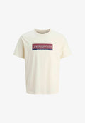 Jack & Jones T- - Print T-shirt - antique white