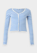 ONLY ONLLAILA BUTTON MIX BOX - Long sleeved top - ultramarine/cloud dancer