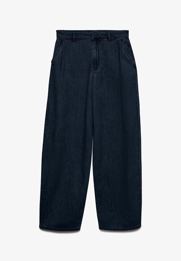 Vero Moda VMZELDA High rise - Wide Leg - dark blue denim