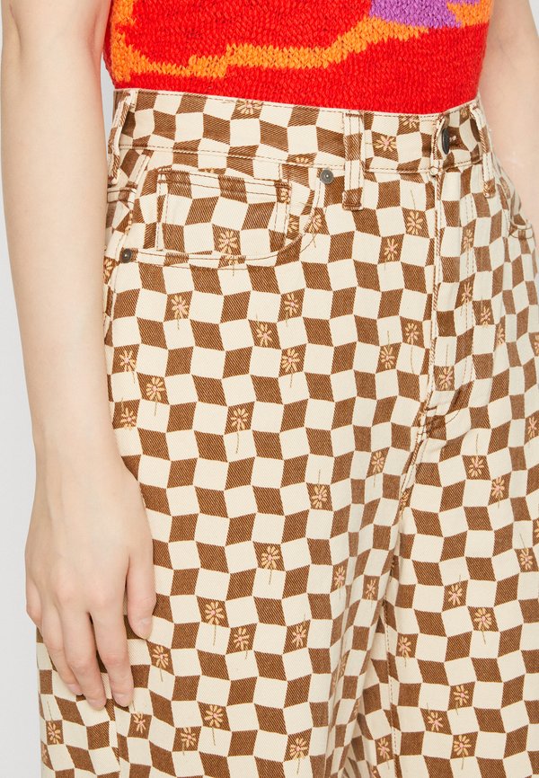 Madewell BAGGY IN CHECKER DAISY PRINT