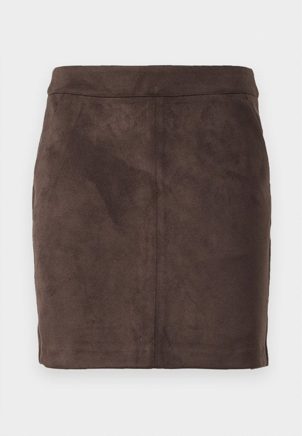 Vero Moda VMDONNADINA SHORT - Mini skirt - coffee bean