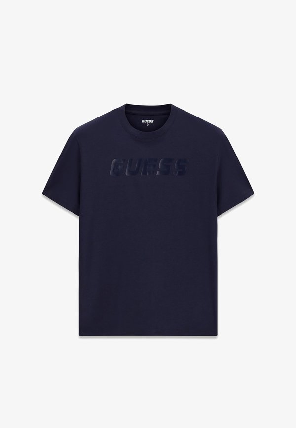 Guess LOGO-T-SHIRT - Print T-shirt - dunkelblau