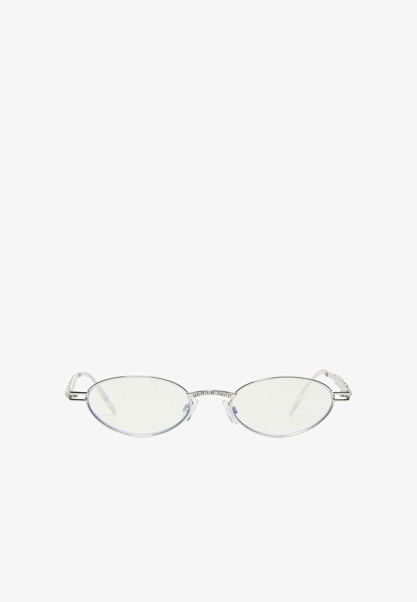 Bershka RHINESTONE TEMPLE FILTER  - Blue light glasses - white
