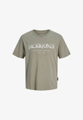Jack & Jones T- - Print T-shirt - vetiver