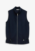 TOM TAILOR SCUBA MIT STEHKRAGEN - Waistcoat - sky captain blue