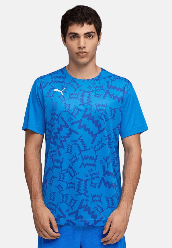 Puma TEAMJAWS GRAPHIC SHOOTING KURZARM-BASKETBALLSHIRT - Sports T-shirt - blau