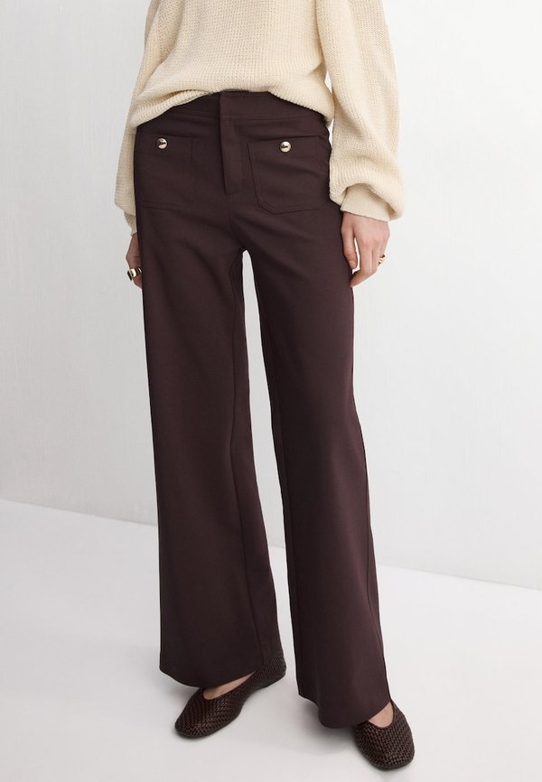 Mango Trousers - bordeaux