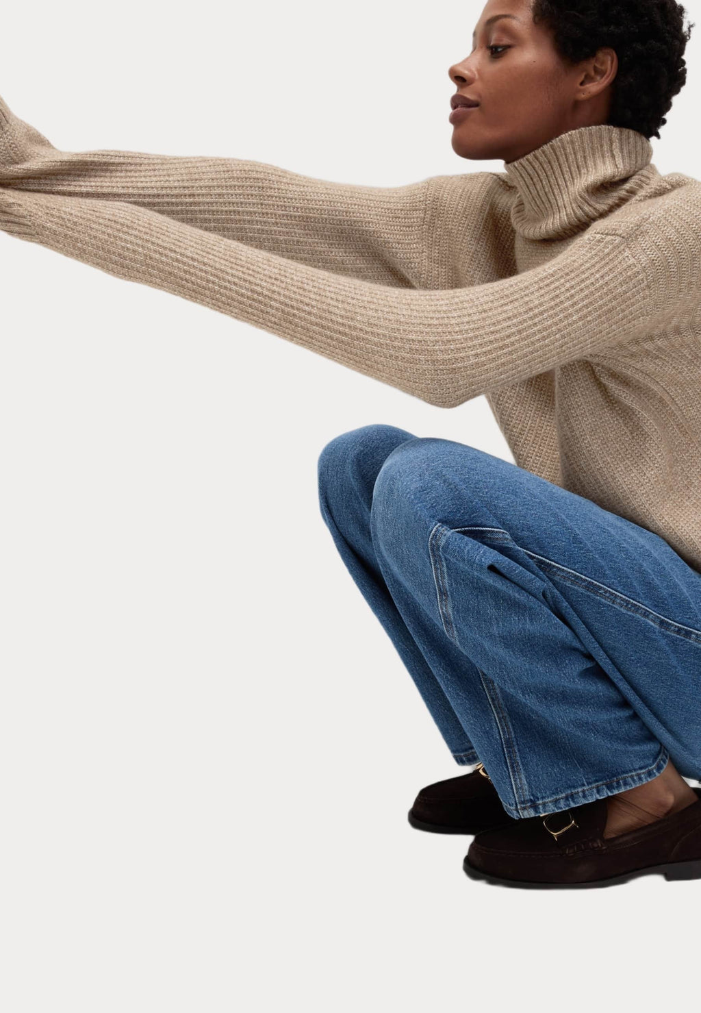 Marks & Spencer CLOUD YARN TEXTURED ROLL NECK