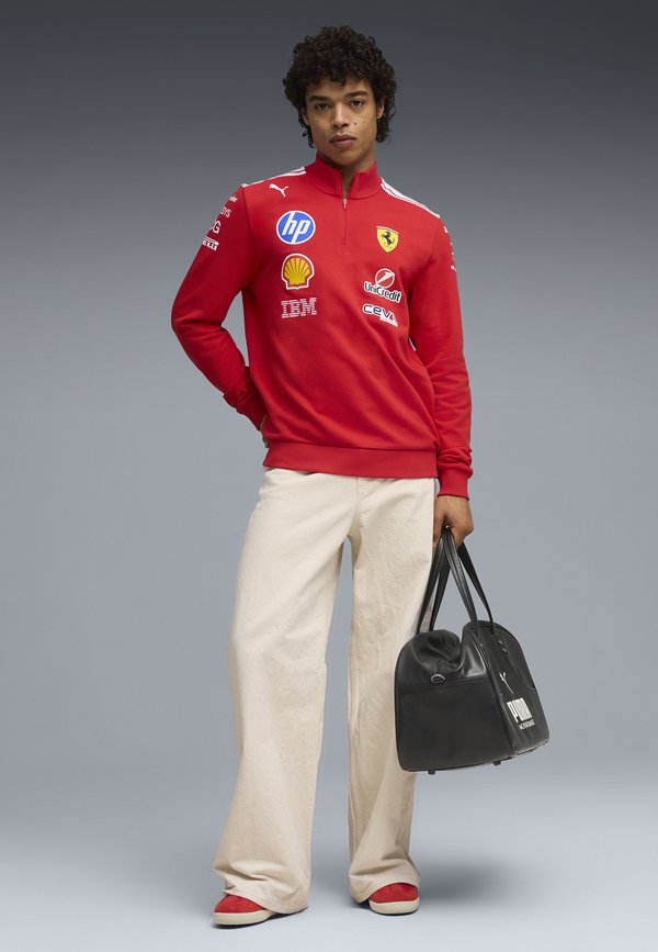 Puma SCUDERIA FERRARI HP REPLICA T7 OBERTEIL UNISEX - Sweatshirt - red