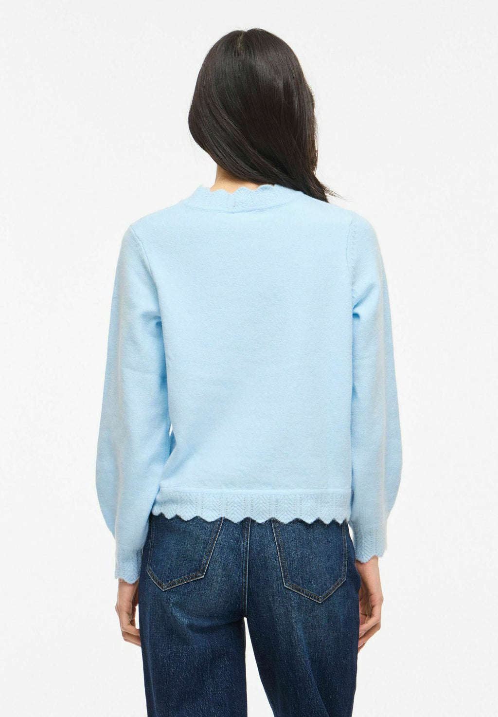 VILA VINIKOLINA O-NECK L/S KNIT TOP - NOOS