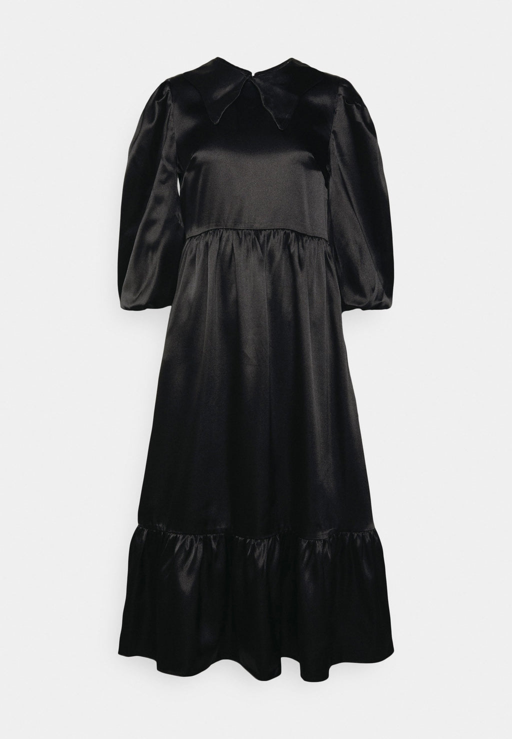 Glamorous MIDAXI STATEMENT COLLAR DRESS WITH PUFF SLEEVES