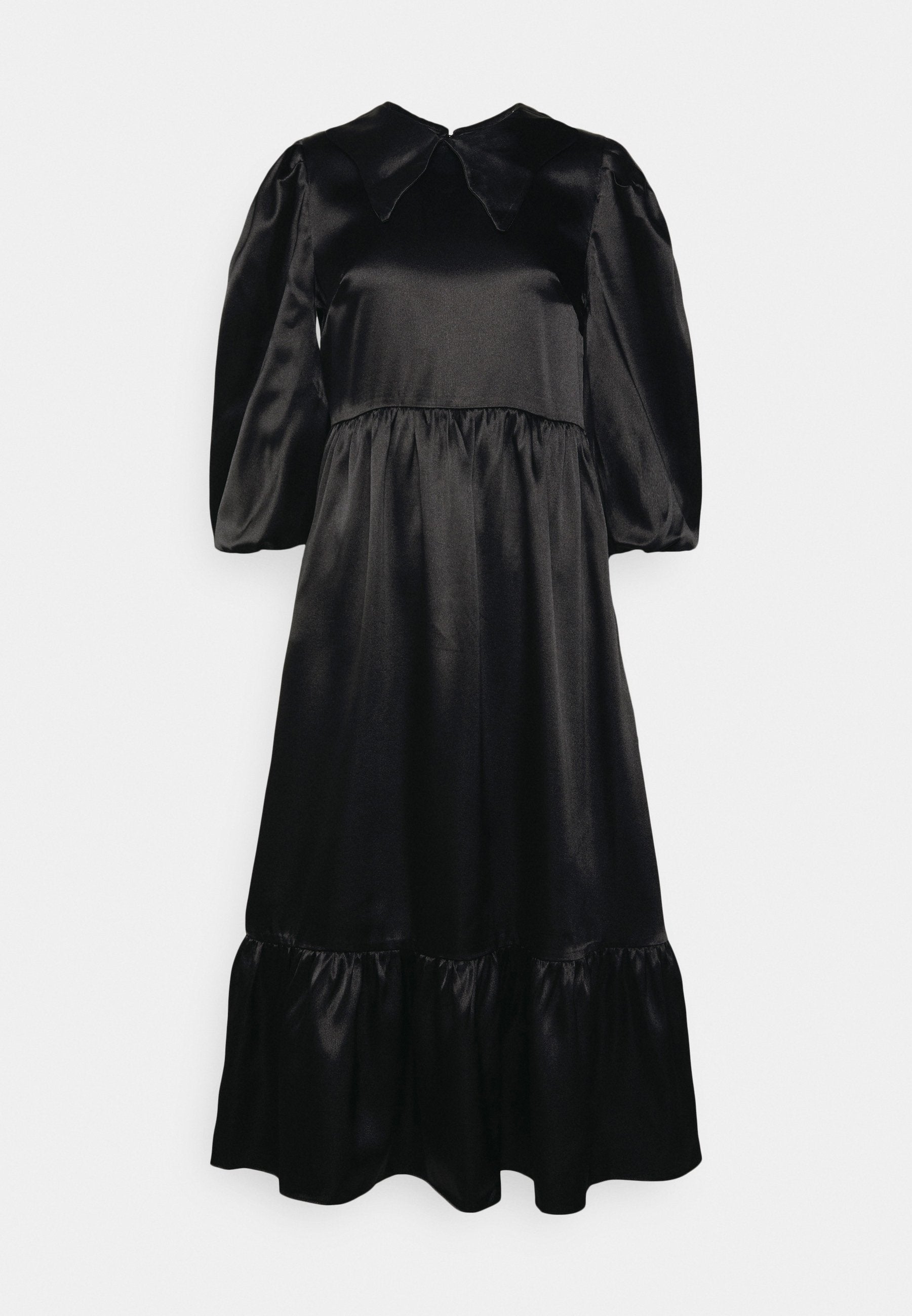 Glamorous MIDAXI STATEMENT COLLAR DRESS WITH PUFF SLEEVES