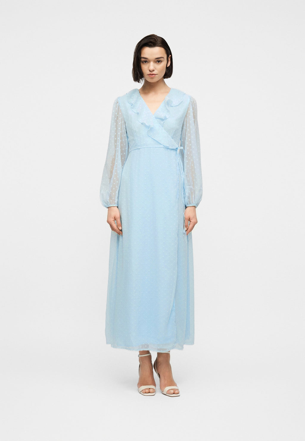 VILA VIEDEE V NECK ANKLE DRESS
