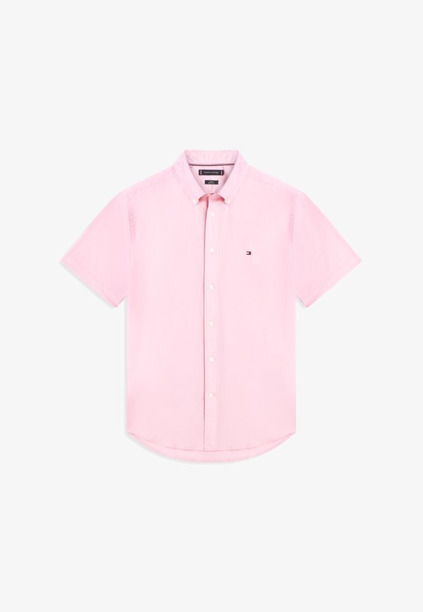 Tommy Hilfiger TH FLEX REGULAR FIT POPLIN SHORT SLEEVE SHIRT - Shirt - classic pink