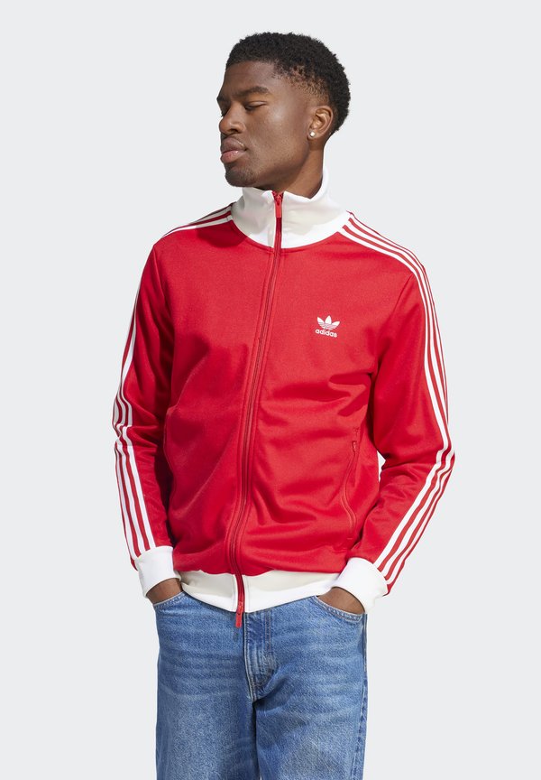 adidas Originals Zip-up sweatshirt - better scarlet   white