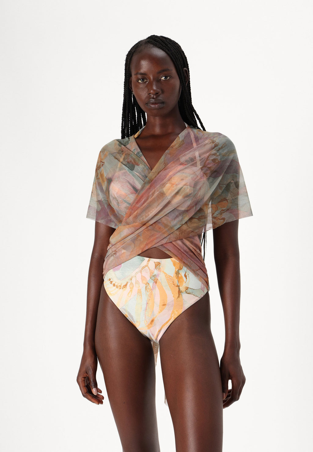 ANDREA IYAMAH ADI KAFTAN COVER-UP DRESS
