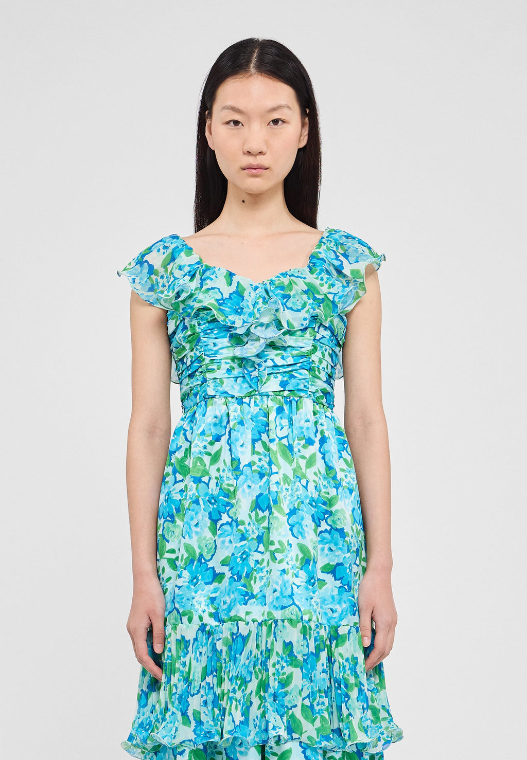 AMUR PIA PLEATED DRESS