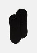 Tommy Hilfiger MEN FOOTIE 2 PACK - Invisible socks - black