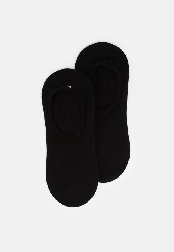 Tommy Hilfiger MEN FOOTIE 2 PACK - Invisible socks - black