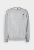 Nike Sportswear CLUB CREW - Sweatshirt - grey heather/smoke grey/game royal