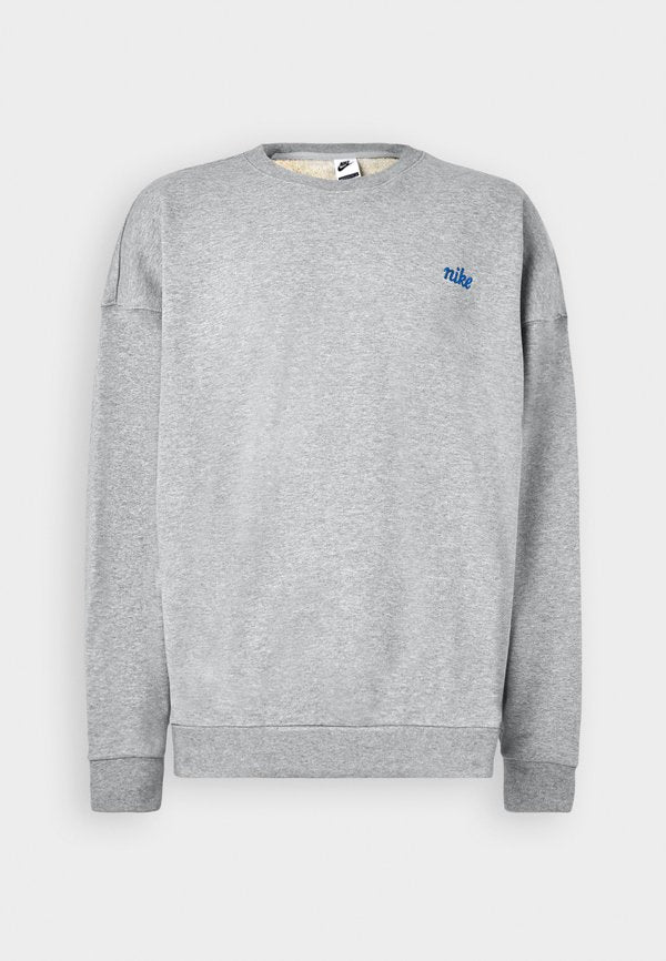 Nike Sportswear CLUB CREW - Sweatshirt - grey heather/smoke grey/game royal