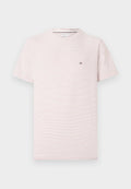 Tommy Hilfiger SEASONAL FIT TEE CORE ESSENTIALS - Print T-shirt - ecru/medium red