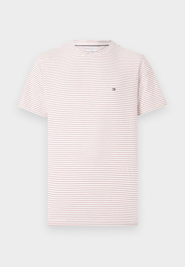 Tommy Hilfiger SEASONAL FIT TEE CORE ESSENTIALS - Print T-shirt - ecru/medium red