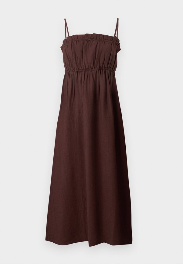 ONLY ONLLINO DETATABLE STRAPS DRESS - Day dress - chocolate brown