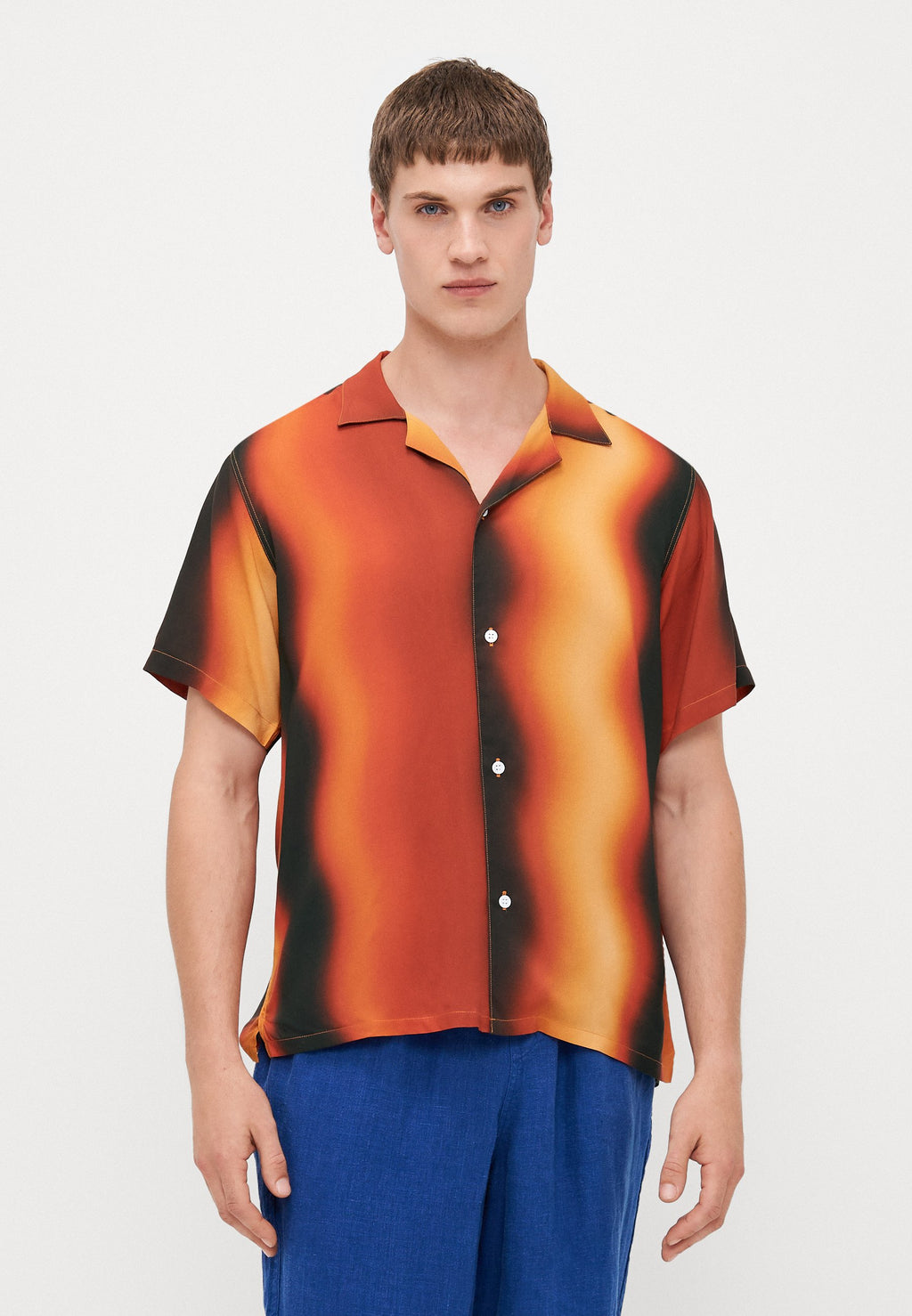 Bather MOLTEN PHASE TIE DYE PRINTED CAMP SHIRTS