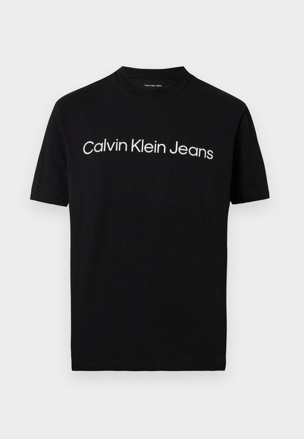 Calvin Klein Jeans REGULAR INSTITUTIONAL LOGO - Print T-shirt - black